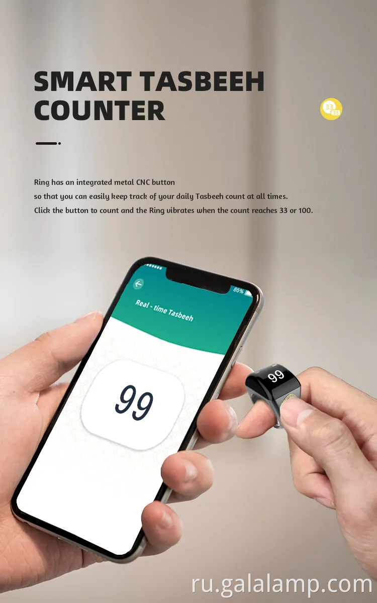 Умный мусульманский подарок исламский цинк сплав Электронный зикир -счетчик цифровые будильники азан